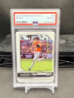 Bo Nix PSA 8 Rookie Card