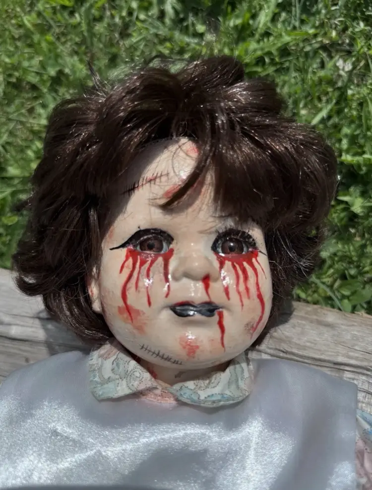 Horror Doll Mildread Creepy Horror Scary Halloween Doll OOAK (One Of A Kind) 19.5” Tall & Hand Painted  Stage Prop or Halloween Decoration