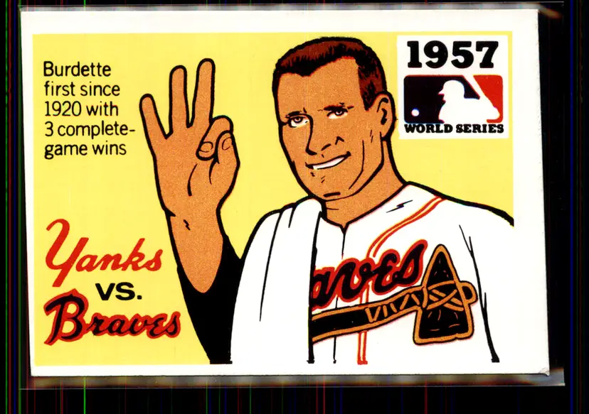 Lew Burdette 1968 Fleer World Series #55 - Milwaukee Braves/New York Yankees - (pk2-117)