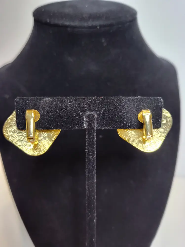 Cloisonne Clip Earrings