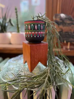 Triangle Plant Stand - Cherry