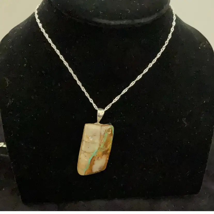 Royston Ribbon Turquoise Pendant Made By Me