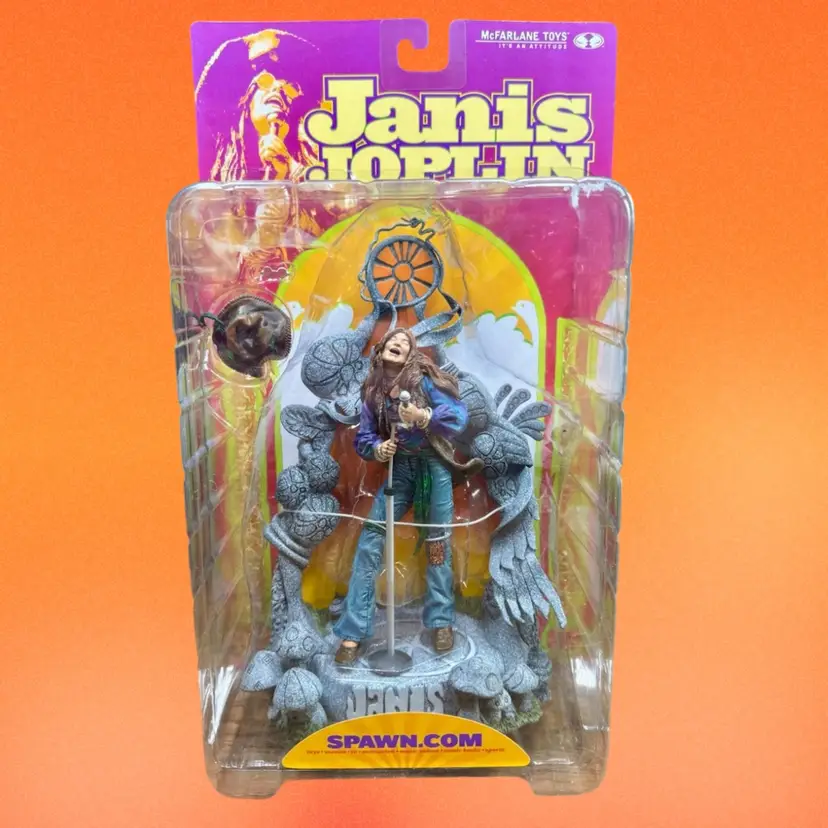 2000 NOS JANIS JOPLIN Super Stage Collectors Figurine, McFarlane Toys