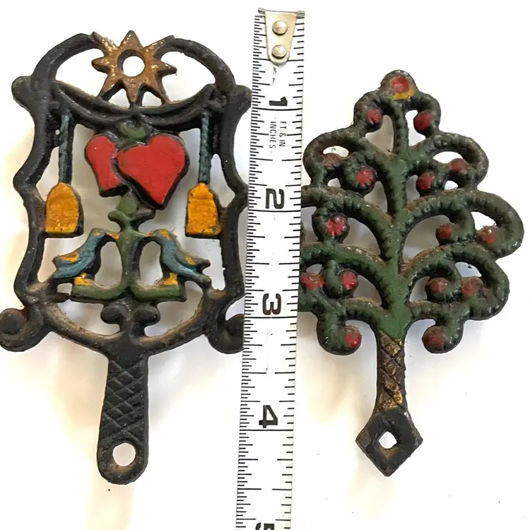 Mini Trivets Painted Folk Art Style
