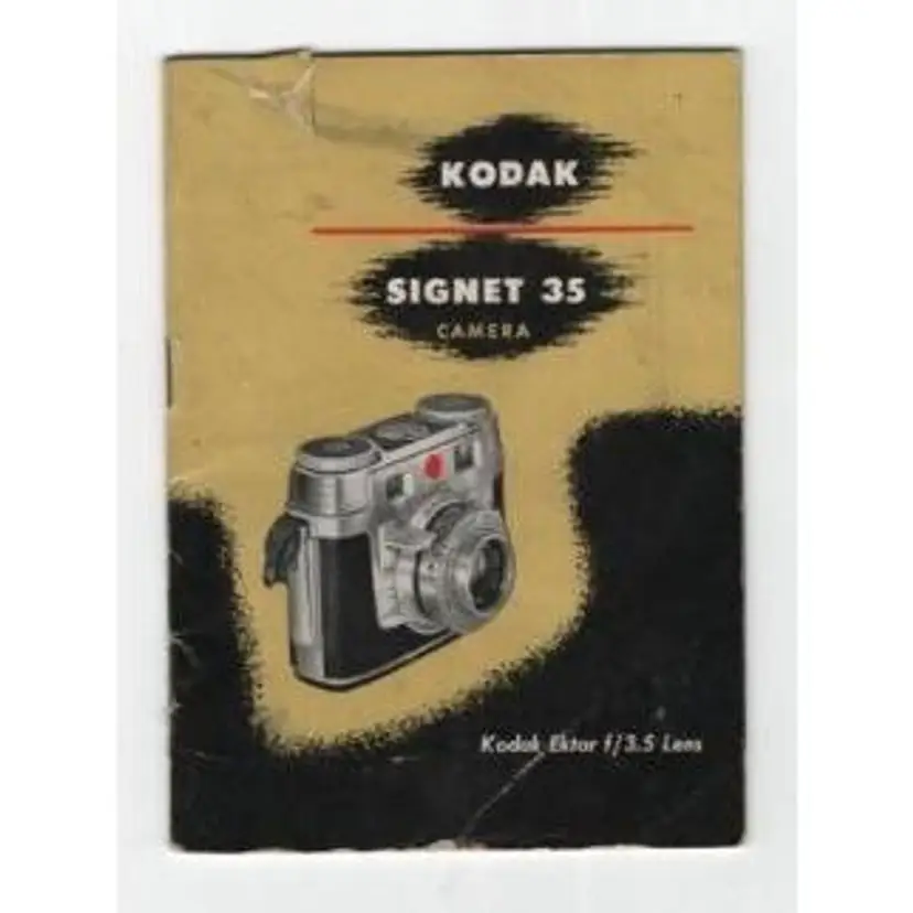 Vintage Kodak Instruction Book Signet 35 Camera 1953 Collectible Ephemera