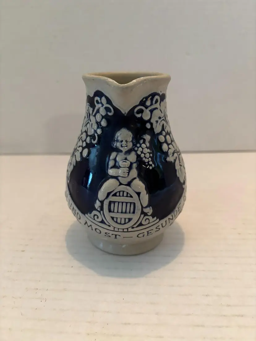 Vintage Marzi Remi Salt Glazed Creamer/Wine Pitcher West German 1/4 liter