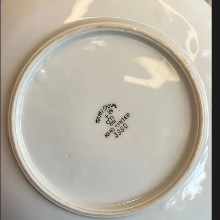 Vintage Royal Crown Trinket Dish Or Dessert Plate