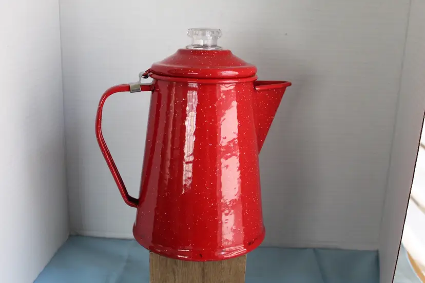 GSI Outdoors Percolator Coffee Pot | Enamelware for Brewing Coffee 8 Cup