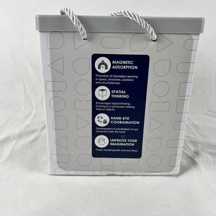 Magnetic Tiles Building Blocks STEM Toy Animals Light-Up Sensory Educational Box