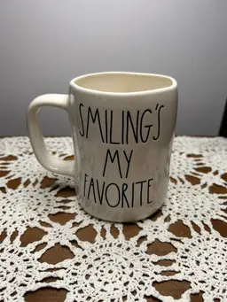 Rae Dunn “Elf” “Smiling’s My Favorite 
@5” Tall Mug