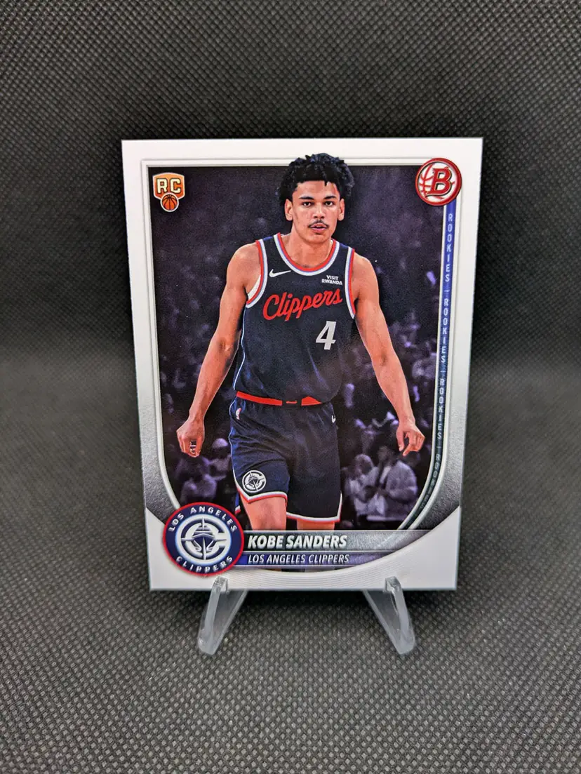 Kobe Sanders 2025 Bowman Rookie Card (RC) #47 - Los Angeles Clippers