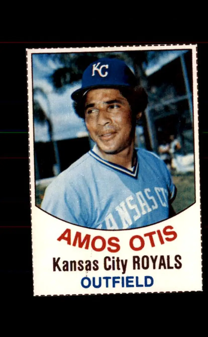 1977 Hostess #92 Amos Otis - (pk1) - Kansas City Royals