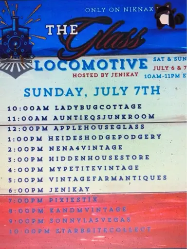 Glass Locomotive Sundays At 3-4pm ET HiddenHouseStore