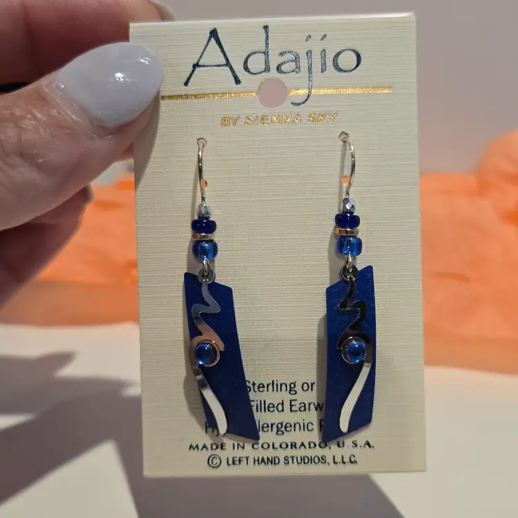 NWT Adajio by Sienna Sky blue earrings
