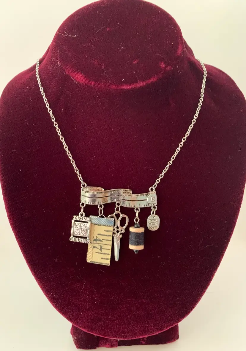 Quilters Charm Necklace