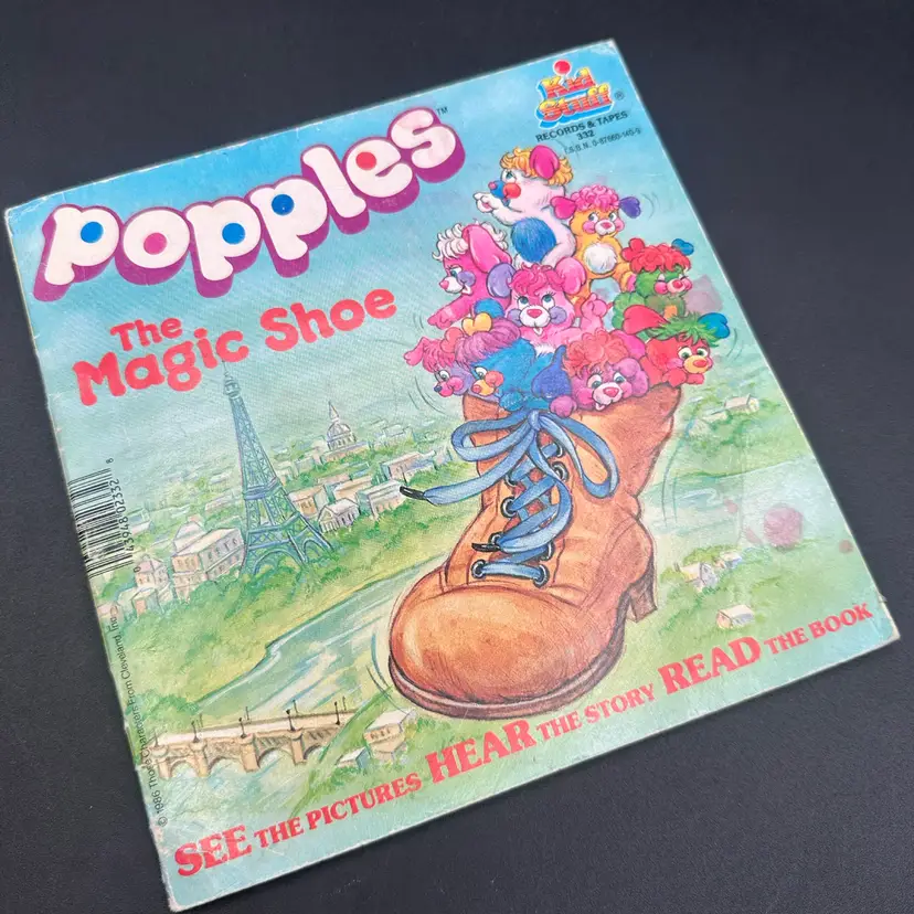 “Popples! The Magic Shoe” Read Along Softcover Children’s Book, 1986