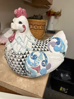 Large Jim Shore Distressed Rooster