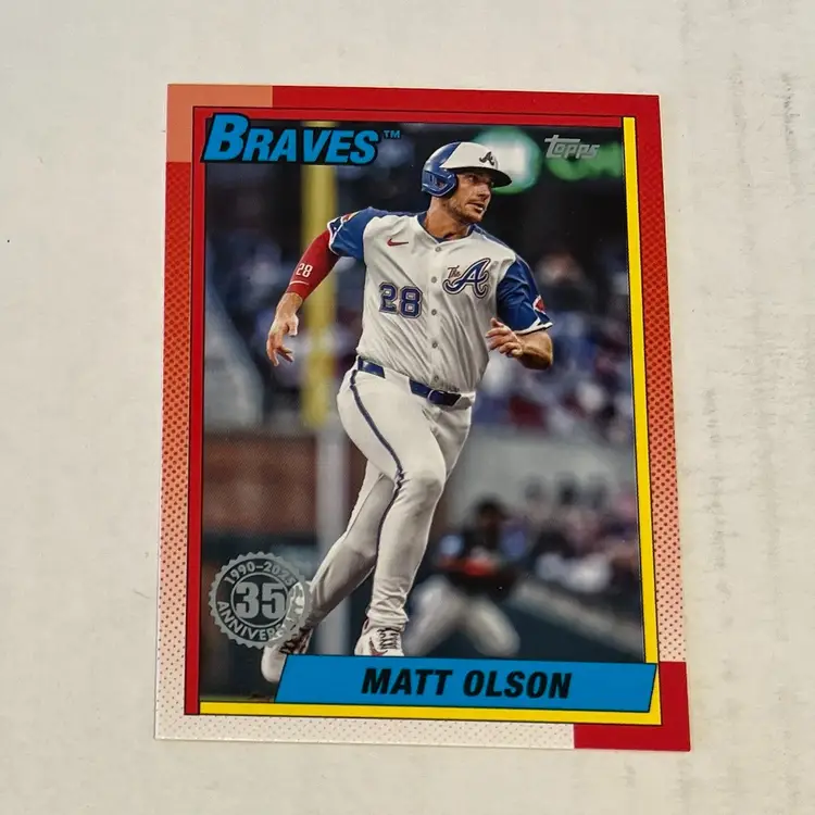 Matt Olson 1990 Topps Atlanta Braves