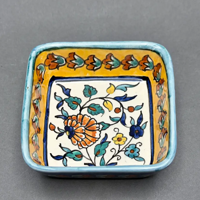 Hand painted Jerusalem trinket dish