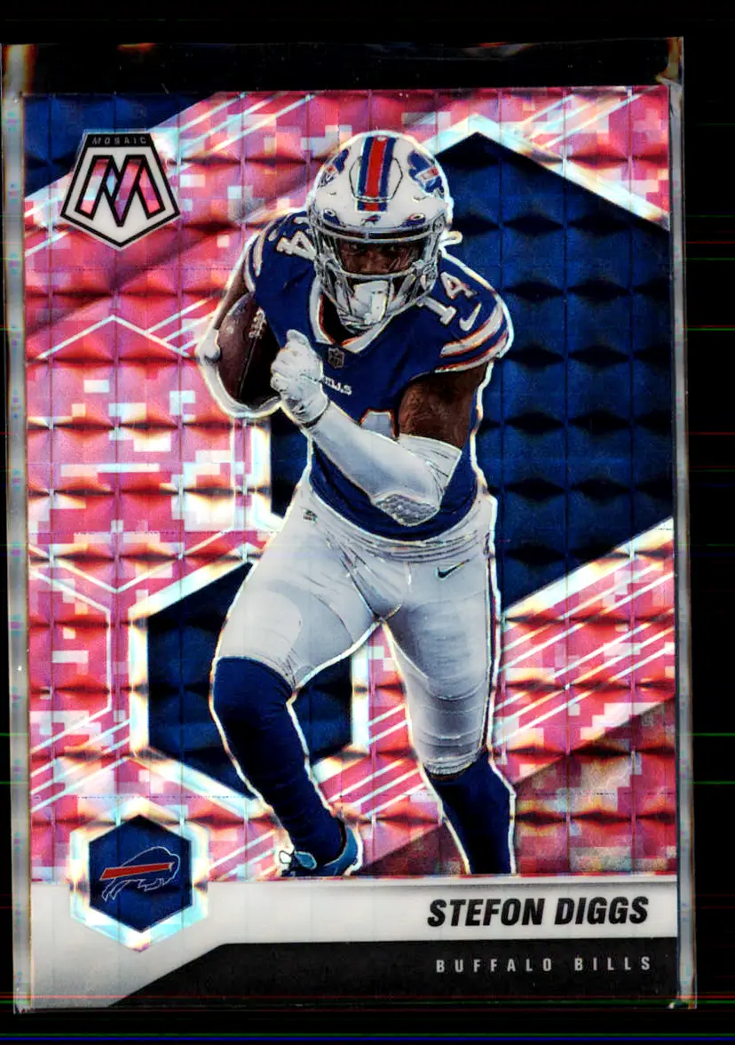 Stefon Diggs 2021 Panini Mosaic Football Camo Pink Prizm #29 - (135) - Buffalo Bills