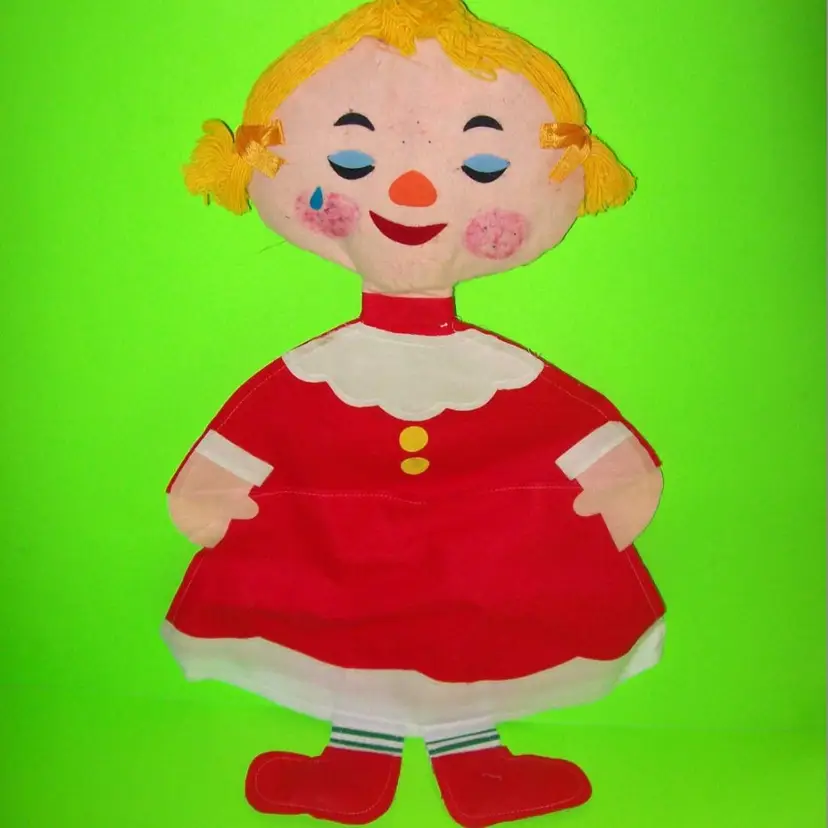 Happy Girl Sad Blonde Girl Kitchen Caddy Menu Recipe Holder Retro Vintage Gift Retro Vintage 1970's