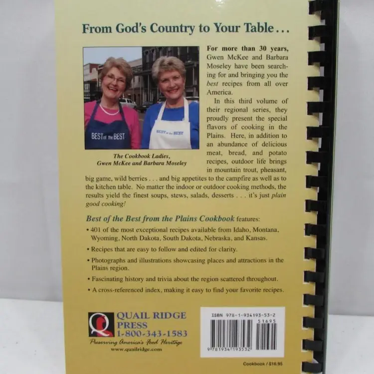 Best of the Best from the Plains Cookbook 642