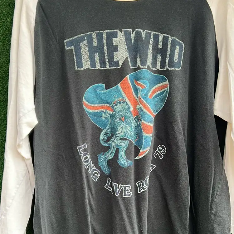 The Who Live At Madison Square Garden 1979 Three-Quarter Length T-Shirt Size Large