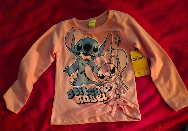 Disney Stitch And Angel 2-Piece Set Size 4 NWT