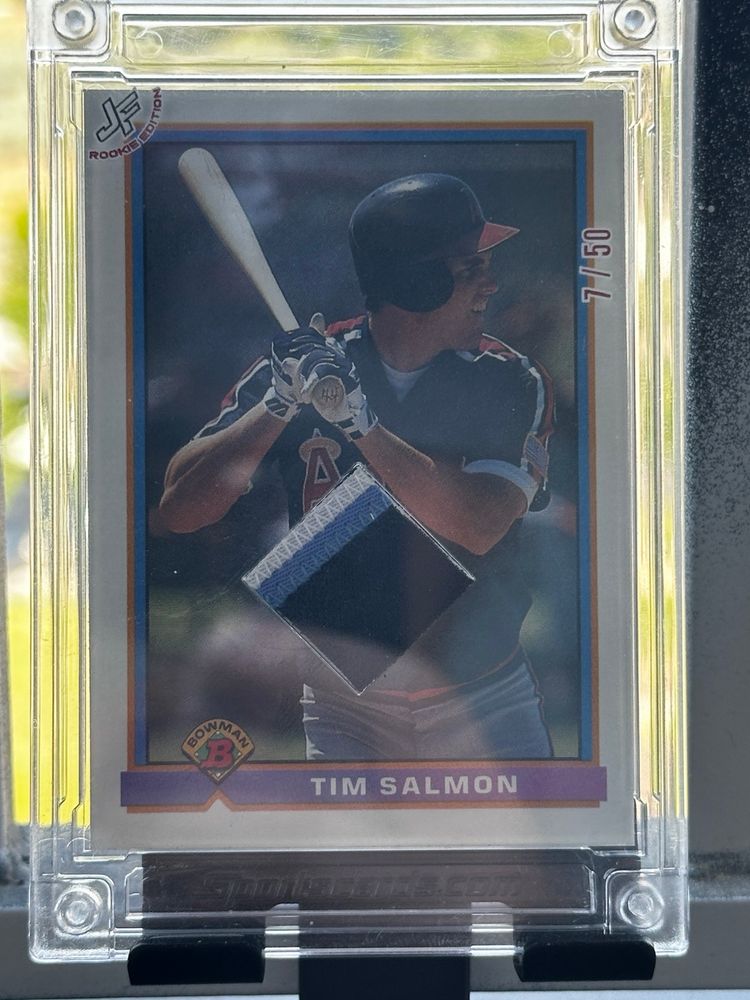 Tim Salmon Rookie Jersey Fusion 7/50