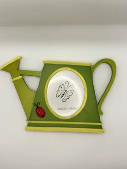 Photo Frame - Wooden Teapot Shaped 6” X 9.5” (3” X 4” Photo)