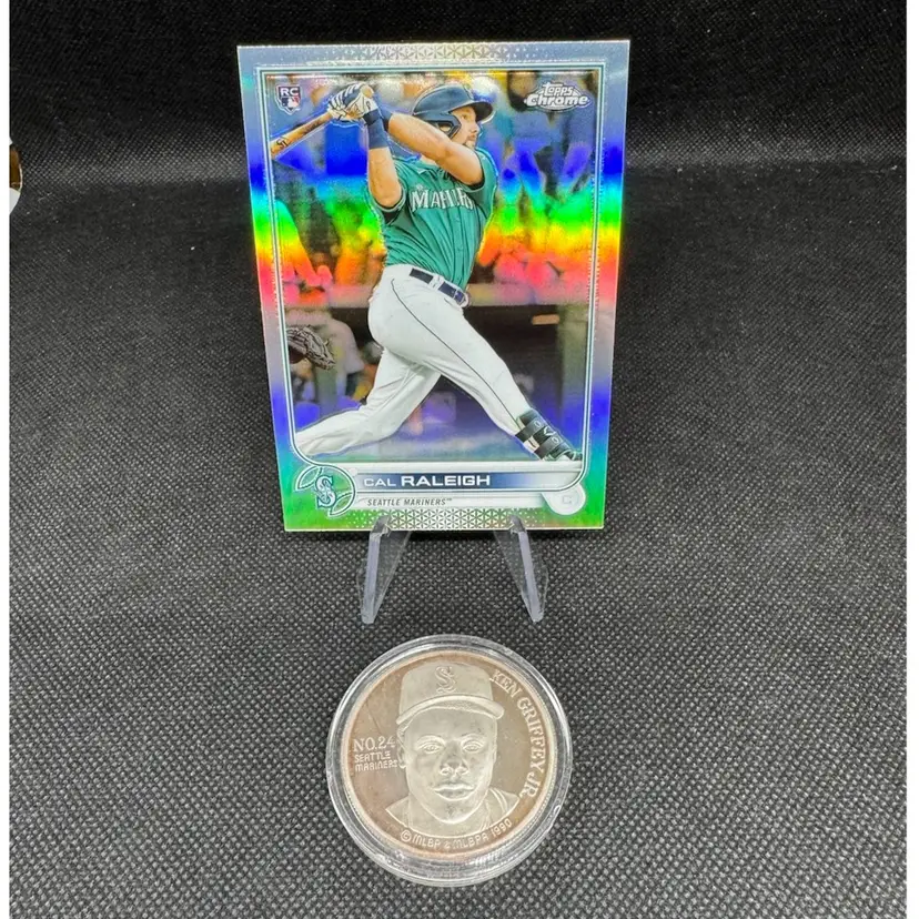 2022 Topps Chrome Cal Raleigh Rookie Refractor Seattle Mariners