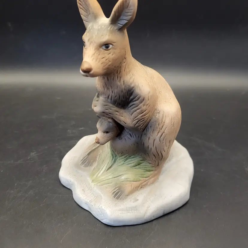 Flambro Porcelain Kangaroo With Joey