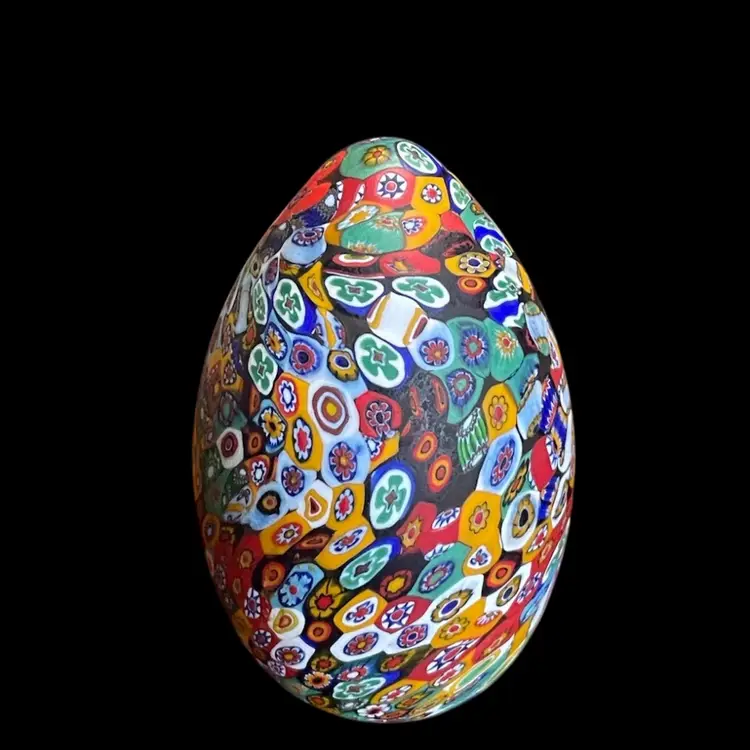 A20. Murano Millefiori Italian Glass Egg
PaperWeight