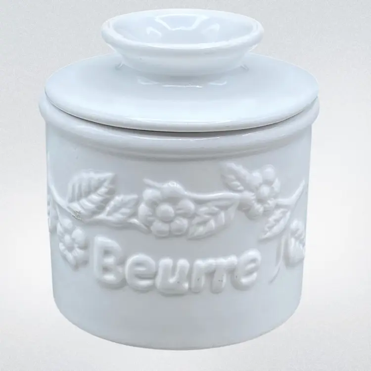 Vintage L Tremaine Butter Bell Keeper Stoneware Cottage 1997