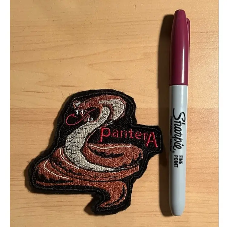 Pantera Snake Embroidered Metal Patch