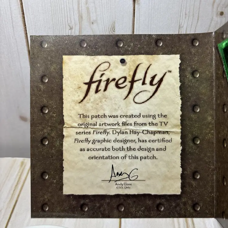 Firefly Independents Patch Loot Crate Exclusive Limited Release Collectible Display