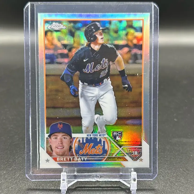 Brett Baty 2023 Topps Chrome Refractor RC New York Mets