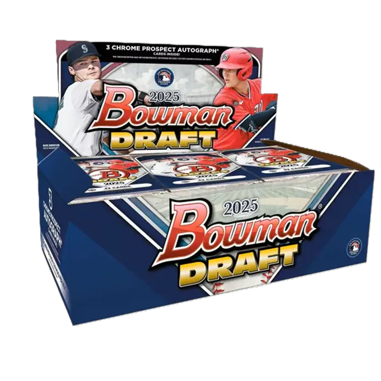 01/12: (2) Box 2025 Bowman Draft PYT -- Hobby and Jumbo -- 8 Autos