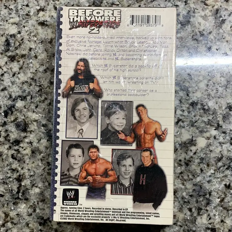 WWE before they were superstars too VHS sealed