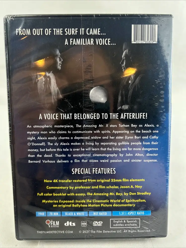 The Amazing Mr X - 1948 (DVD, 2021) Film Noir Horror NIB NEW SEALED