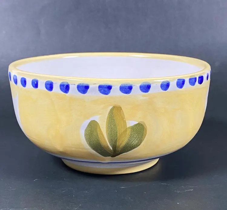 *VTG* Solimene Vietri Horned Ram Ceramic Cereal/Soup Bowl Made in Italy