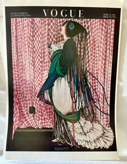 Vintage 1915 Art Print Poster From 1975 Vogue Poster Book Conde Naste