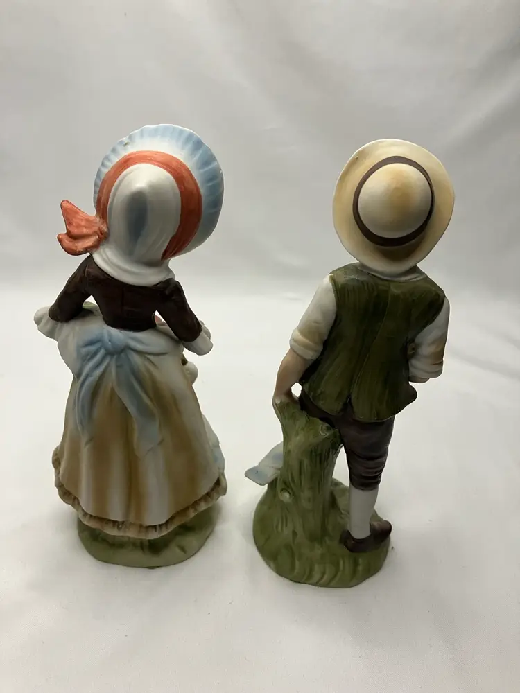 LEFTON Girl And Boy Figurines