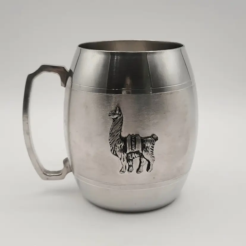 Pewter Llama Mug Bolivia