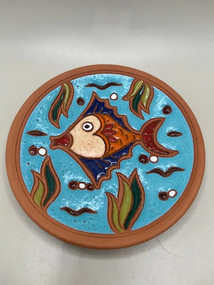 Savas Rhodes Signed and Hand Painted Trinket Dish