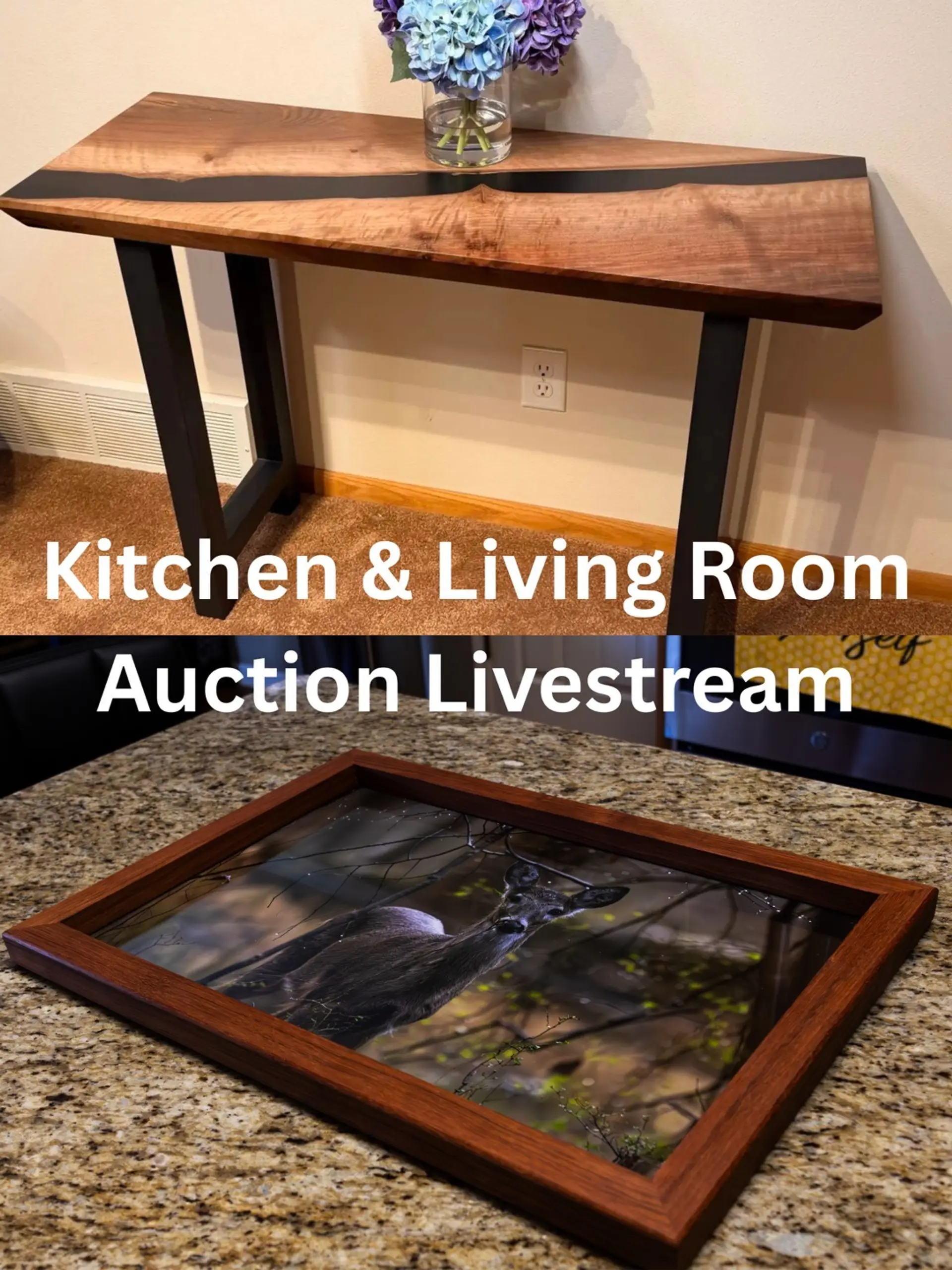 April 12 Livestream: Kitchen & Living Room Auction