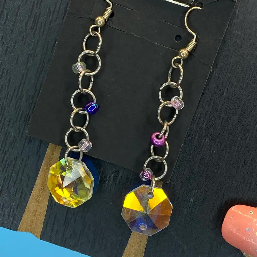 Aurora borealis earrings