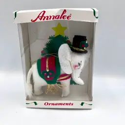 Annalee Christmas Elephant Ornament 4” Felt Holiday Figure New in Box NIB