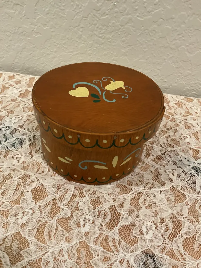 Vintage Hand-painted Shaker Box