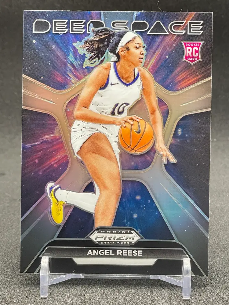 2024 Panini Prizm Draft Picks - Angel Reese Deep Space Silver Prizm #13 RC